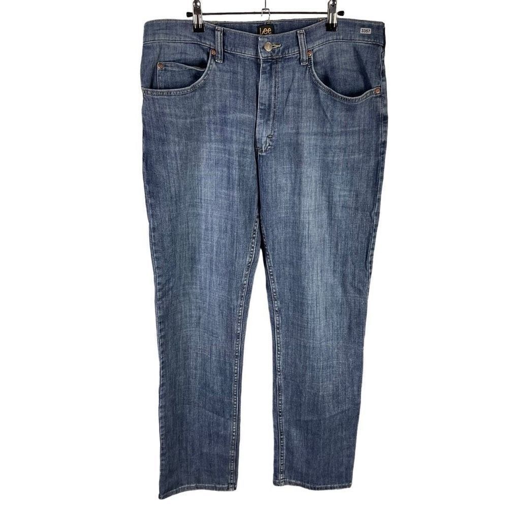 Lee Straight Jeans 36x34 Men’s Dark Wash Pre-Owned [#3357]